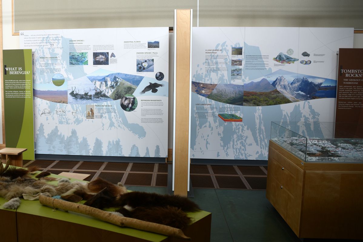 05C Beringia, Landscape, Permafrost Display At Tombstone Interpretive Centre In Tombstone Park Yukon